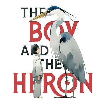 تیشرت انیمه The Boy and the Heron پسرک و مرغ ماهیخوار The Boy and the Heron Watercolour 2