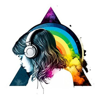 تیشرت پینک فلوید تیشرت Aquarela Dark Side of the Moon Girl