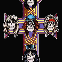 تیشرت guns n roses گانز ان روزز Guns and Roses Cross Vintage Band 90s Tour