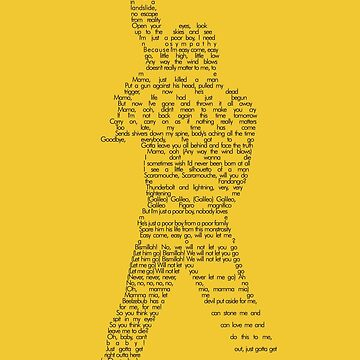 تیشرت گروه موسیقی Queen کویین تیشرت lyrics on Freddie Mercury