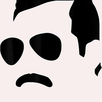 تیشرت گروه موسیقی Queen کویین تیشرت Freddie Mercury Official Monochrome Block Face
