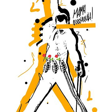 تیشرت گروه موسیقی Queen کویین تیشرت Freddie Mercury - Mamaa Ooh Ooh