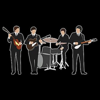 تیشرت گروه موسیقی Beatles بیتلز Beatle Vintage Retro Line Up