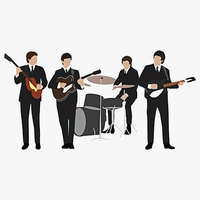 تیشرت گروه موسیقی beatles بیتلز تیشرت گروه موسیقی Beatles بیتلز   Beatle Vintage Retro Line Up|Perfe