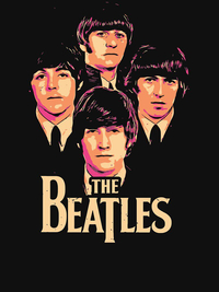 تیشرت گروه موسیقی beatles بیتلز big mouth Essential