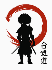 تیشرت لانگ انیمه AFRO SAMURAI طرح انیمه افرو سامورایی