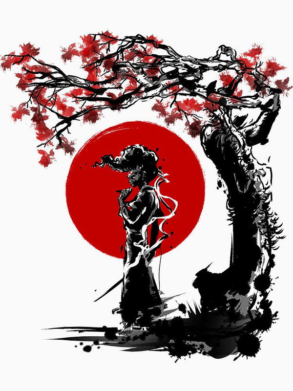 تیشرت لانگ  انیمه AFRO SAMURAI افرو سامورایی The Afro under the Sun