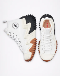 کفش آل استار اصل ساق بلند لژ دار سفید all star run star motion
