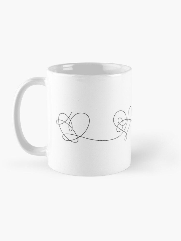 ماگ گروه BTS | ماگ بی تی اس طرح Love Yourself BTS Heart Tattoo