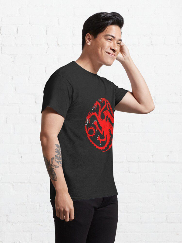 تیشرت house of the dragon  طرح  Red Dragon Classic T-Shirt