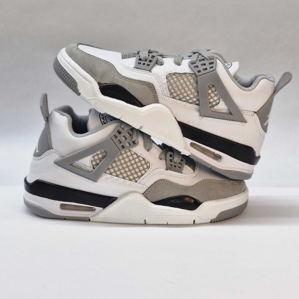کتونی جردن ۴ طوسی سفید رترو | Air Jordan 4 Retro White Midnight
