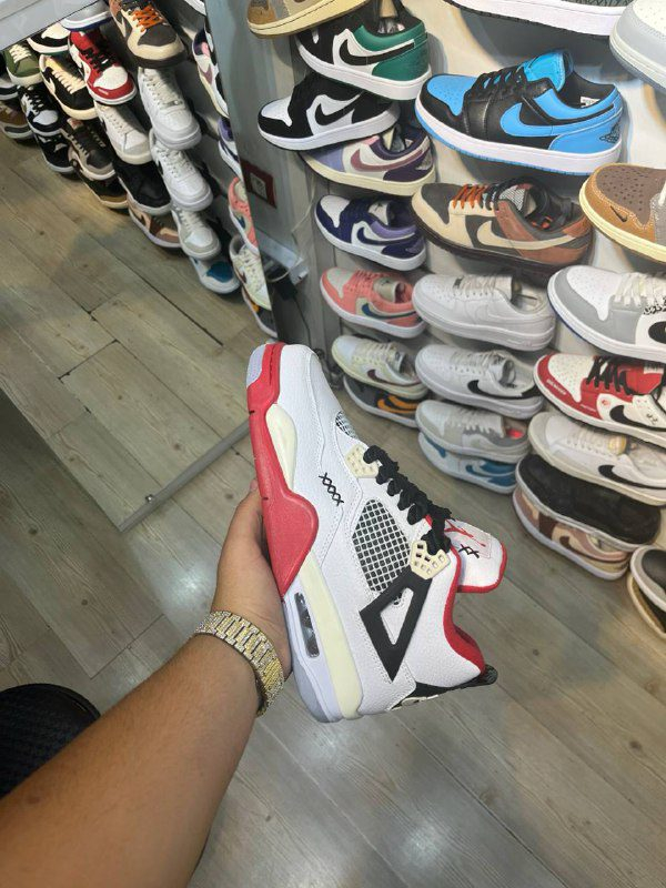 کتونی نایک جردن | کفش جردن ۴ رترو قرمز air jordan 4 retro