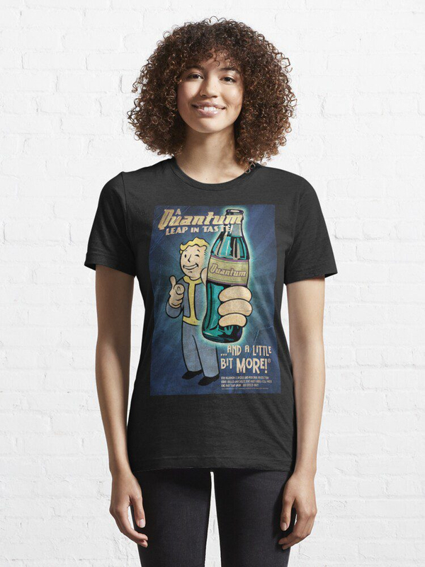 تی شرت طرح فال اوت | Nuka Cola Quantum Poster Essential T-Shirt