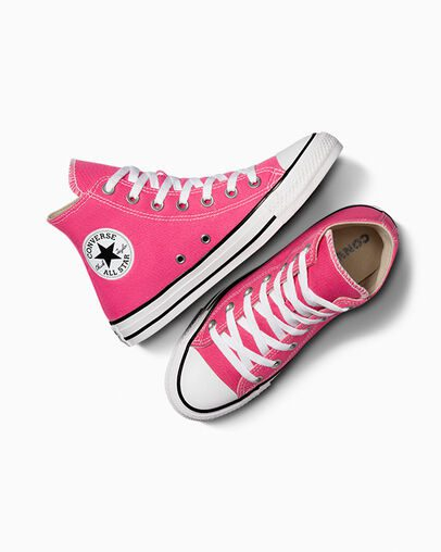 کفش ال استار اصل ساق بلند مدل کلاسیک رنگ زرشکی all star chuck Hard Pink