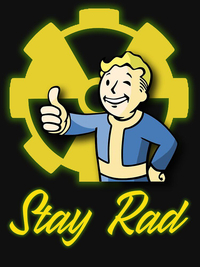 تی شرت کلاسیک طرح فال اوت | Stay Rad