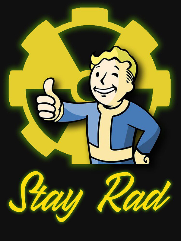 تی شرت کلاسیک طرح فال اوت | Stay Rad