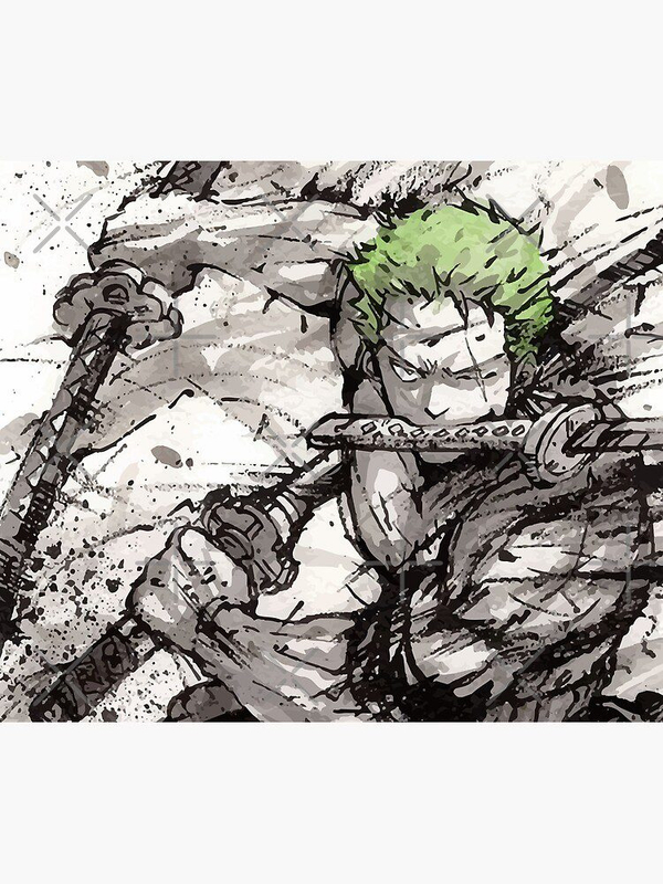 پد موس و دسک پد طرح One piece وان پیس طرح Zoro Pencil style art