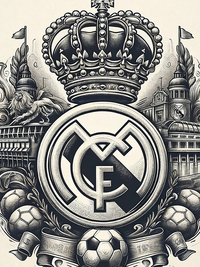 قاب موبایل Real madrid | قاب موبایل رئال مادرید طرح Real Madrid Vintage Logo