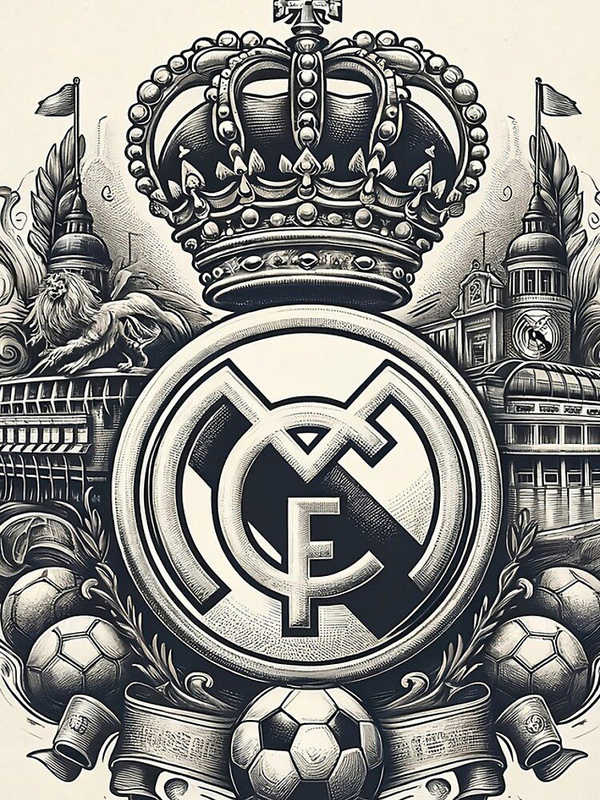 قاب موبایل Real madrid | قاب موبایل رئال مادرید طرح Real Madrid Vintage Logo