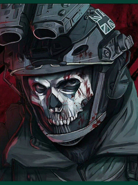 قاب موبایل call of duty | قاب موبایل ندای وظیفه طرح Simon Ghost Riley Active