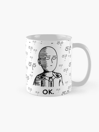 ماگ One punch man | ماگ وان پانچ من طرح ok