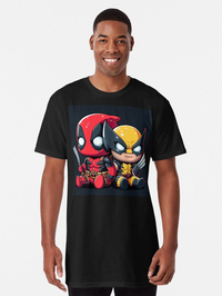 تی شرت لانگ ددپول | Wolverine chibi