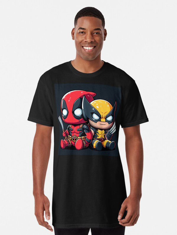 تی شرت لانگ ددپول | Wolverine chibi