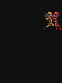 تی شرت کلاسیک ددپول | Deadpool and Wolverline cartoon