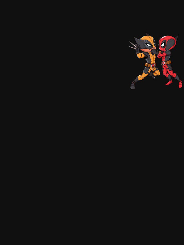 تی شرت کلاسیک ددپول | Deadpool and Wolverline cartoon