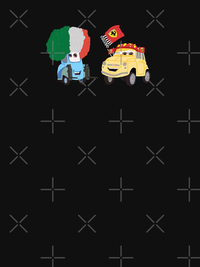 تی شرت کلاسیک طرح ماشین ها | Guido and Luigi Illustration