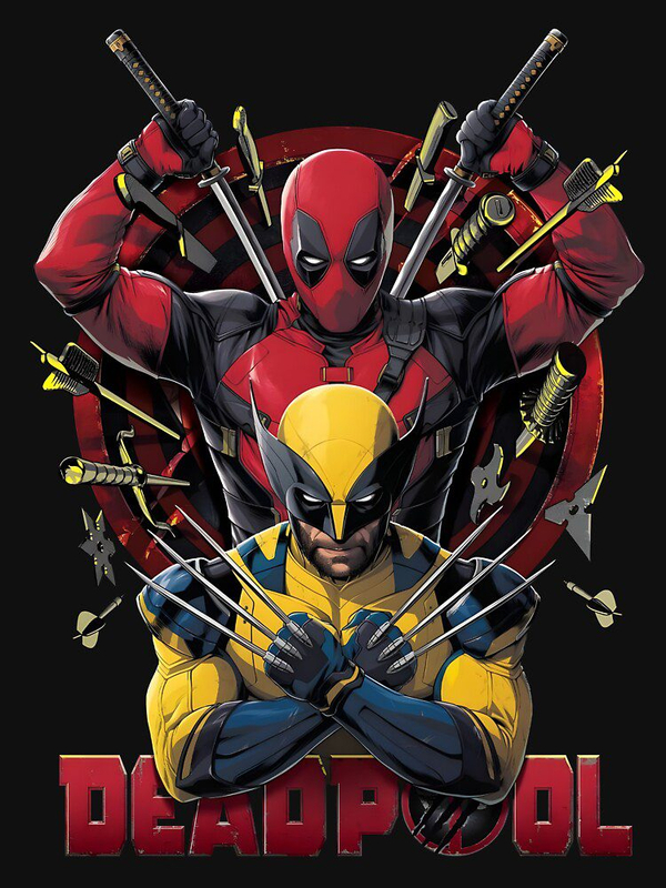 تی شرت کلاسیک ددپول | Hilarious Deadpool Wolverine