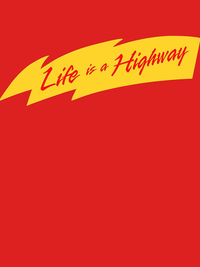 تی شرت کلاسیک طرح ماشین ها | Life is a Highway