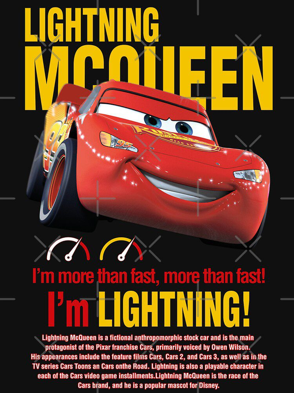 تی شرت کلاسیک طرح ماشین ها | Lightning Mcqueen