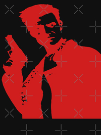 تی شرت کلاسیک طرح مکس پین | Dark Red Version (Transparent)