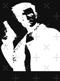تی شرت کلاسیک طرح مکس پین | White Version (Transparent)