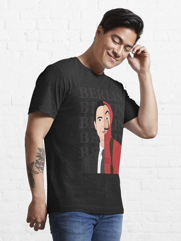 تی شرت طرح سرقت پول | Berlin Essential T-Shirt