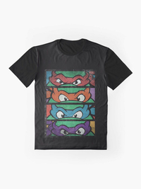 تی شرت گرافیکی لاک پشت های نینجا | Ninja Turtles Cartoon Graphic