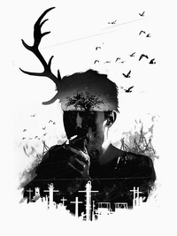 تی شرت کلاسیک طرح کارآگاه حقیقی | Rust Cohle