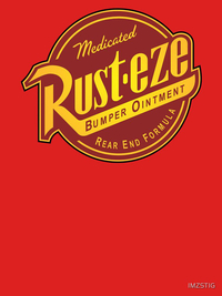 تی شرت کلاسیک طرح ماشین ها | Rust-eze Medicated Bumper Ointment