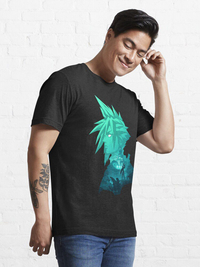 تی شرت طرح فاینال فانتزی | SOLDIER 1st Class Black Essential T-Shirt