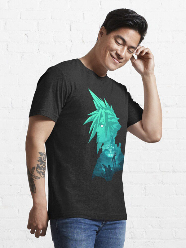 تی شرت طرح فاینال فانتزی | SOLDIER 1st Class Black Essential T-Shirt