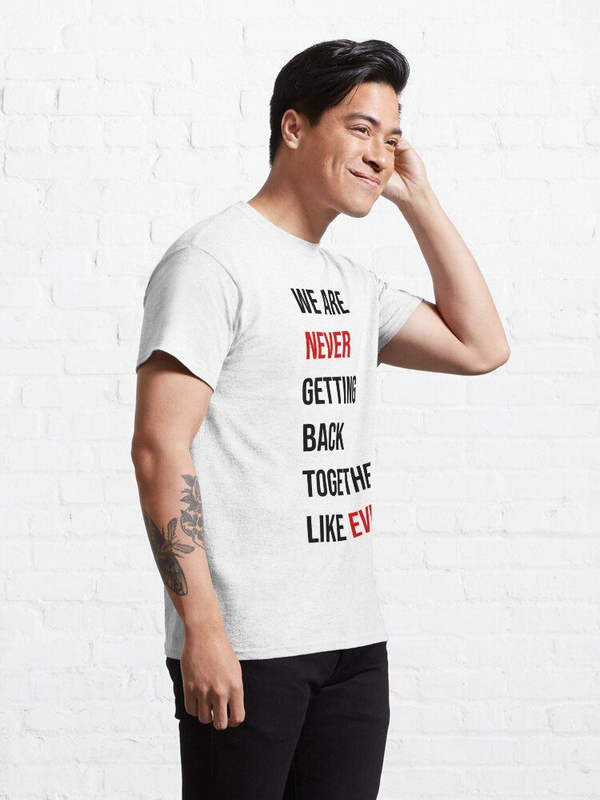 تی شرت کلاسیک تیلور سوئیفت | Taylor Swift 22 Shirt (We Are Never Getting Back Together Like Ever)