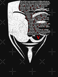 تیشرت وی فور وندتا | V for Vendetta - Mask & V s Speech