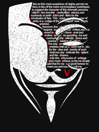 تی‌شرت وی فور وندتا | V for Vendetta - Mask _amp