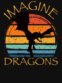 تیشرت ایمجین دراگونز | Imagine Fantasy Dragons Vintage