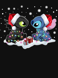 تیشرت لیلو و استیچ | Stitch and Toothless Santa Christmas