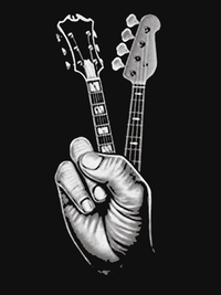 تی شرت سیستم او ا داون | BASS GUITAR SHIRT FINGER GUITAR SHIRT