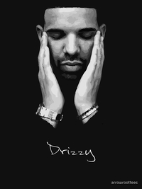 تی شرت دریک | Drke Drizzy Rapper Black and White