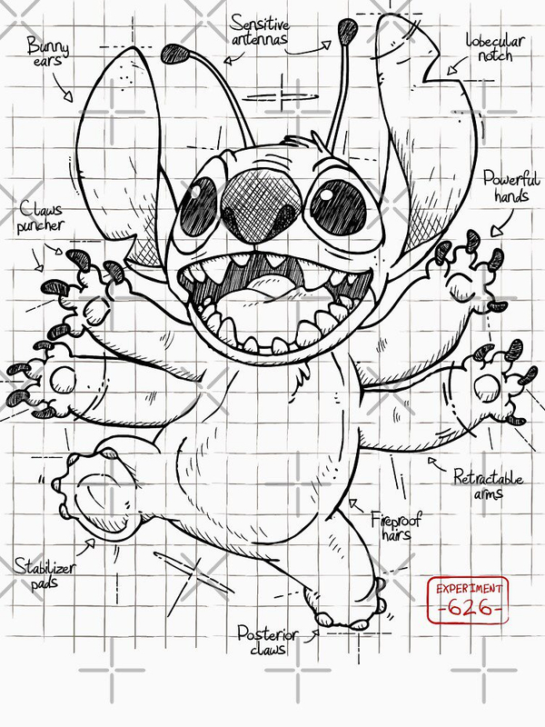 تیشرت لیلو و استیچ | Experiment 626 - Fanart