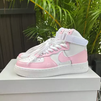 کفش ایرفورس ساق بلند کاستوم | Bubble Gum Pink Custom